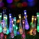 thumbnail image 1 of Xihbxyly Guirnalda de Faroles para Jardín, 20 Luces Led En Forma de Lágrima, Energía Solar, Sensor de Luz Automático, Opción de Modo Intermitente, Decoración Versátil para Exteriores, Fiestas En El J, 1 of 7