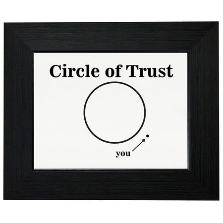 Outside Flooring Options Circle Of Trust - & You're Outside Of It - Hilarious Framed Print Poster Wall or Desk Mount Options ()
