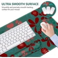 thumbnail image 3 of Large Mouse Pad with Wrist Support 4 in1 Set, XXL Big Game Mousepad + Keyboard Wrist Rest+Mouse Wrist Rest+Coaster Ergonomic Design Gaming Mat for Home Office Table Computer I Green Flowers, 3 of 14