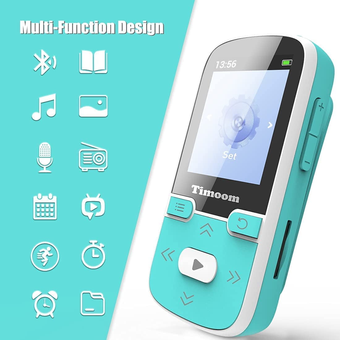 32GB MP3 Player With Bluetooth Timoom Portable Lossless, 50 OFF