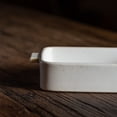 thumbnail image 4 of Simple Rectangular Plate Vintage Rough Ceramic Double Ear Baking Plate Kiln Glaze Oven Microwave Baking Plate, 4 of 5