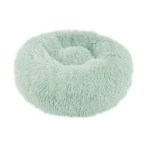 Matoen Donut Small Dog Bed - Round Cat Beds for Indoor Cats Calming Pet Beds, Cute Plush Modern Dog Beds, Anti Slip Bottom
