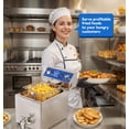 thumbnail image 2 of Freidora eléctrica TOPKITCH 6,3 qt 120 V 1800 W con temporizador y drenaje de aceite, 2 of 7