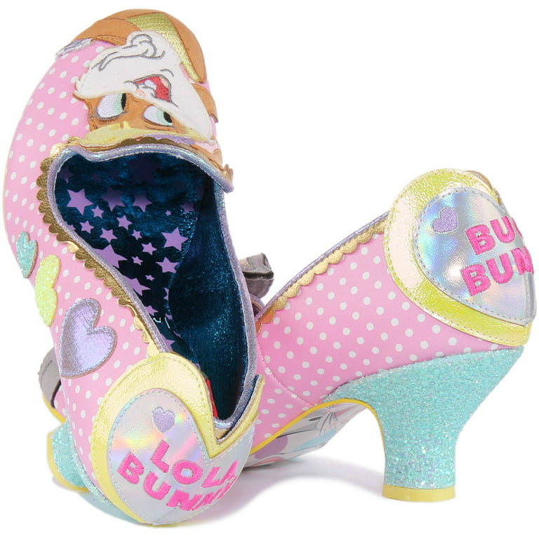 Irregular Choice Bunny Love Women's Mid Heel Shoes In Pink Size 7 