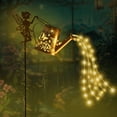 thumbnail image 4 of Solar Watering Can Lights,Waterproof Hollowed-Out Retro Metal Hanging Kettle Flowing Lights String Landscape Chandelier,Garden Stake Decor for Yard Lawn Patio Christmas & Mother's Day Gifts for Women, 4 of 8