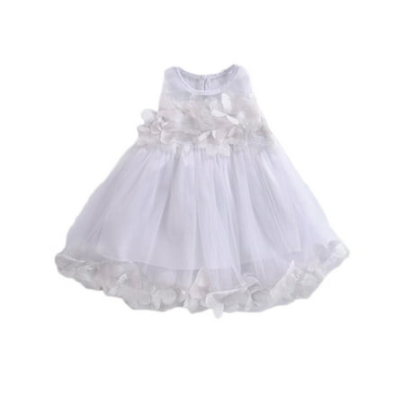 

Toddler Kids Baby Girls Floral Lace Sleeveless Princess Party Tutu Dress Dresses