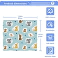 thumbnail image 2 of GZHJMY Cute Dogs and Puppies Wash Cloths 6 Pcs Small Cotton Wash Towels for Kitchen Bathroom, 2 of 5