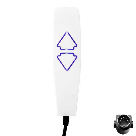 2 Button 5 Pin Remote Control with Backlight & USB - Replacement Handset for Lift Chairs and Power Recliners