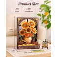 thumbnail image 3 of Puzle de madera Wowood Van Gogh Golden Sunflower con luz LED, 3 of 8