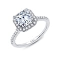 thumbnail image 4 of Lafonn Classic Sterling Silver Platinum Plated Lassire Simulated Diamond Ring (2.34 CTTW), 4 of 5