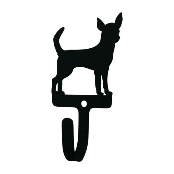 Home Indoor Modern Decorative Black Chihuahua - Wall Hook Small