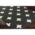 thumbnail image 2 of Mark&Day Wool Rugs, 8x11 Sardinia Modern Black Area Rug, Black Beige Carpet for Living Room, Bedroom or Kitchen (8' x 11'), 2 of 3