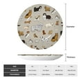 thumbnail image 2 of Kdxio Dog Animal Bone China Decorative Plate Ceramic Decorative Plate for Home Office Wall Stand Decorative Plates for Home Bedroom-10in, 2 of 6