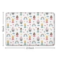 thumbnail image 5 of Rainbow Princess Castle Pattern Flannel Non Slip Door Rugs,Washable Door Mats Indoor,Decorative Door Mats,Dirt-Resistant and Absorbent Doormat for Entrance,Bedroom,Kitchen,Bathroom,23.5x16in(60x40cm), 5 of 5