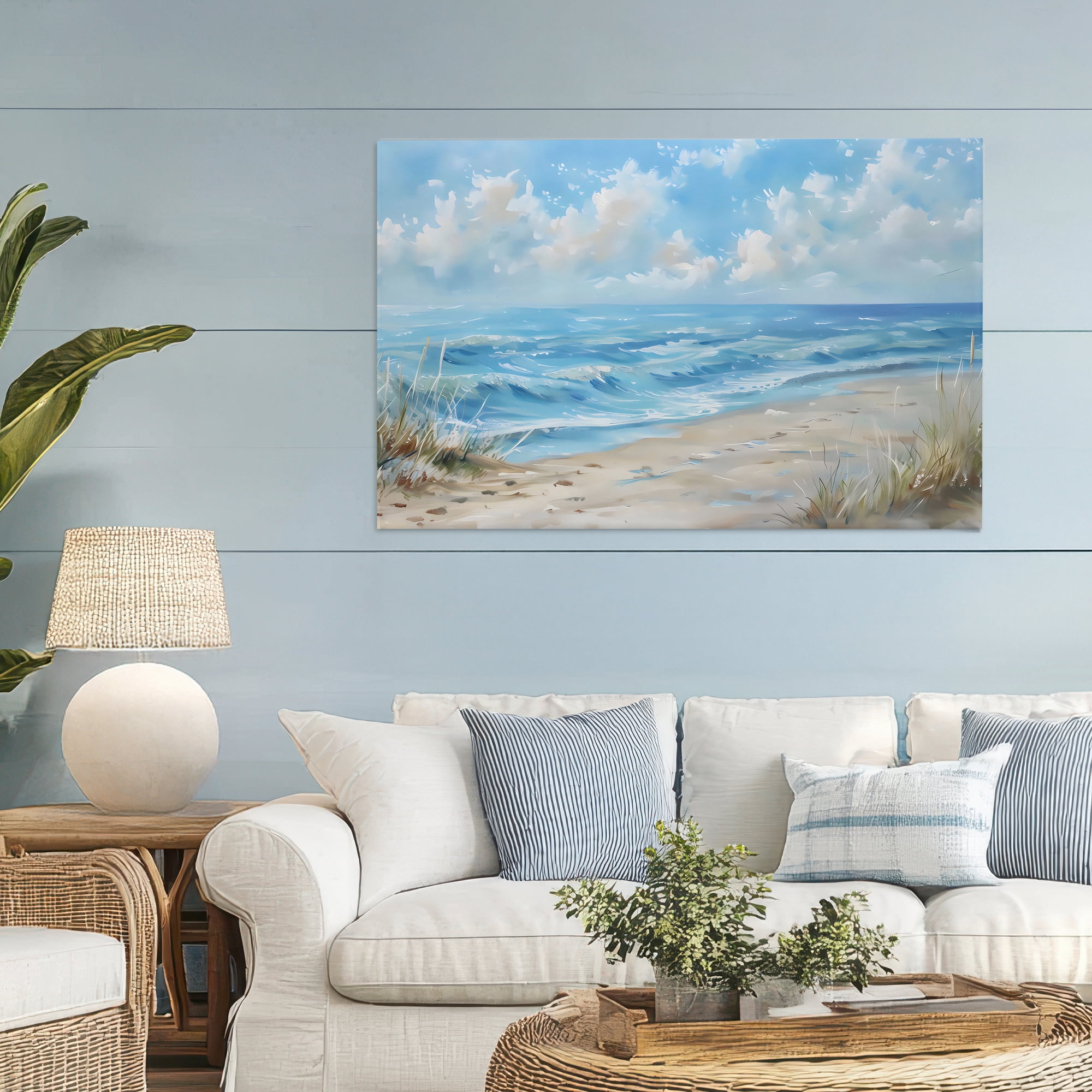 Stupell Industries Coastal Tranquility Horizon Canvas Wall Art, design by Creative Studio