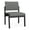 Asteroid, variant on Lesro Lenox Steel Fabric Armless Waiting Room Guest Chair in Black/Open House Asteroid Gray