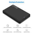 thumbnail image 3 of Labymos 2.5 inch HDD/SSD External Hard Drive Case USB 3.0 Hard Drive Enclosure Portable Tool-free High-speed Hard Disk Case, 3 of 7