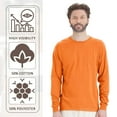 thumbnail image 5 of JERZEES High Visibility Long Sleeve T-Shirt Dri-Power Hi Vis Workwear Reflective Plian Tee Shirts (Safety Orange, 2XL), 5 of 7