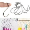 thumbnail image 6 of 5/10/20pcs Household Holder Home Kitchen Stainless Steel Clasps Hooks Hanger Storage Rack S Shaped Hook 10PCS, 6 of 8