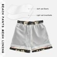 thumbnail image 3 of FORMRS Boys Swim Trunks Quick Dry Mesh Liner Boardshorts Sizes XS-XL, Gray Dinosaur, 3 of 7