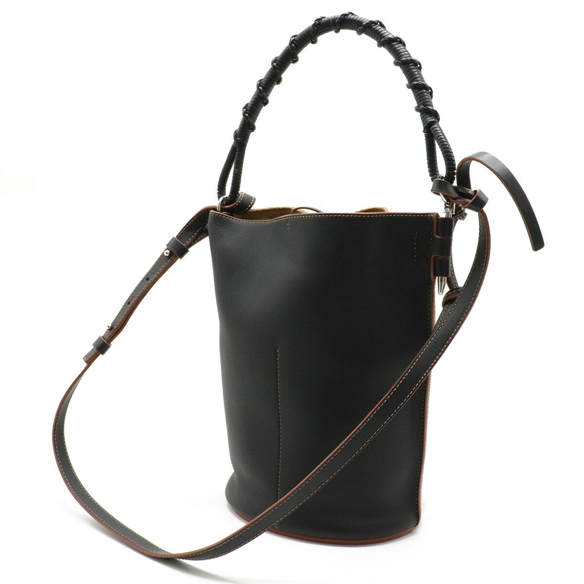 Authenticated Used BagLOEWE Loewe Gate Bucket Shoulder Bag Anagram
