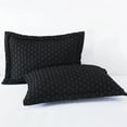thumbnail image 4 of NC Queen Comforter Sets With 2 Pillow Shams, 3 Piece Soft Bedding Set, Black, 4 of 6