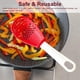 thumbnail image 4 of Cucharas de cocina Cucharas resistentes al calor Triturador de ajo Alimentos Agua Aceite Drenaje de jugo Herramientas de molienda Utensilios de cocina Rojo 2 piezas sidaley HA009224-01, 4 of 6