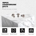 thumbnail image 2 of M3 x 6mm Hex Socket Countersunk Flat Head Screw Bolts 50pcs, 2 of 4