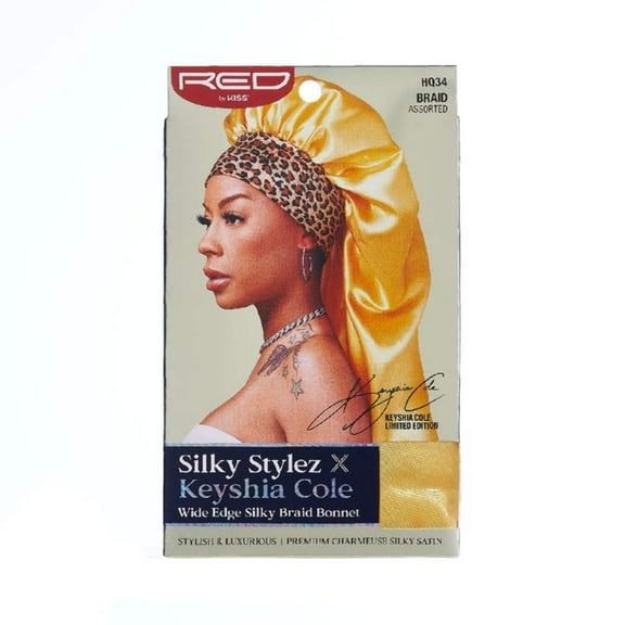 Red by Kiss Silky Stylez X Keyshia Cole Wide Edge Silky Braid Bonnet Assorted (HQ34)