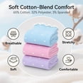thumbnail image 4 of Grip Socks for Women, PUTUO Non Slip Pilates Yoga Socks with Cute Polka Dot Ruffle Cuff, Crew Length for Barre Dance and Studio Workout, 3 Pairs, 4 of 7