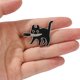 thumbnail image 4 of Broche con forma de bonito gato negro con dibujos animados de gato con cuchillo de aleación, 4 of 4