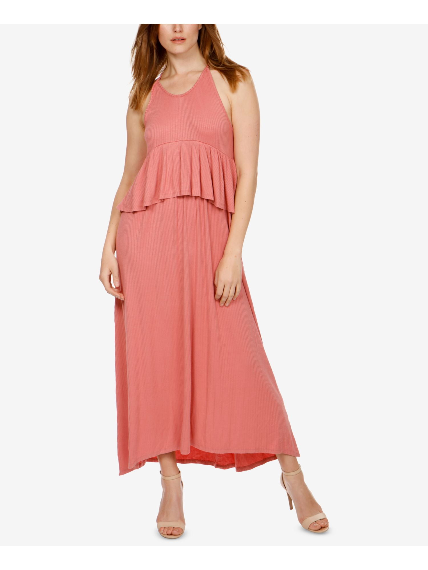 womens blush maxi dress