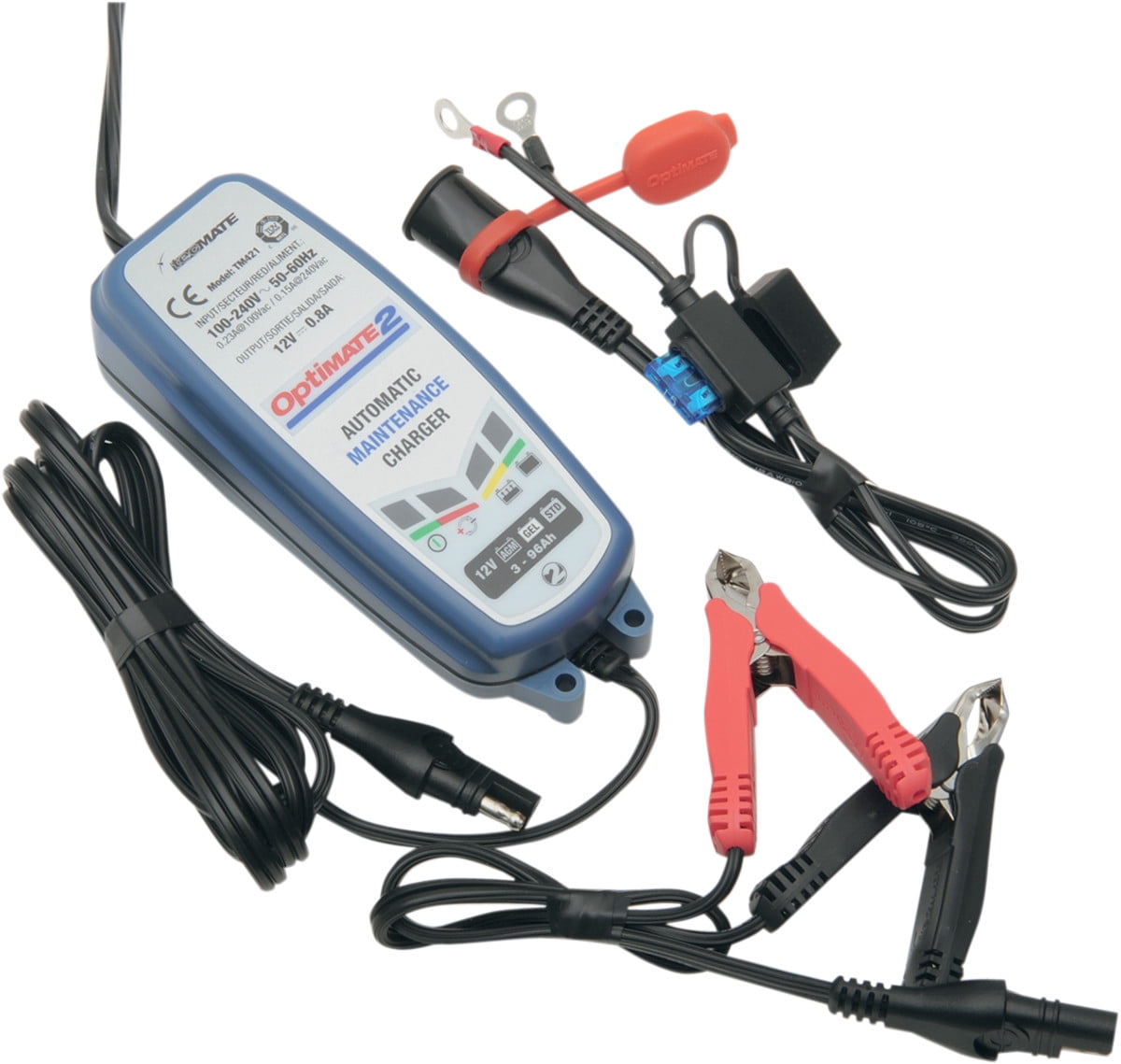TM-421 OptiMATE 2 Global 4-step 12V 0.8A Battery charger-maintainer 