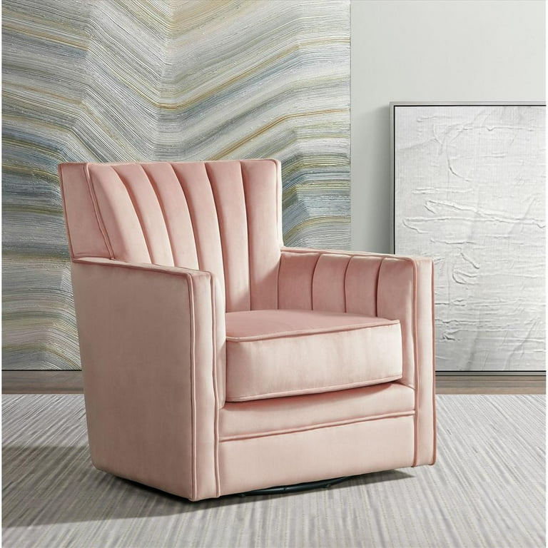 Blush on sale swivel chair