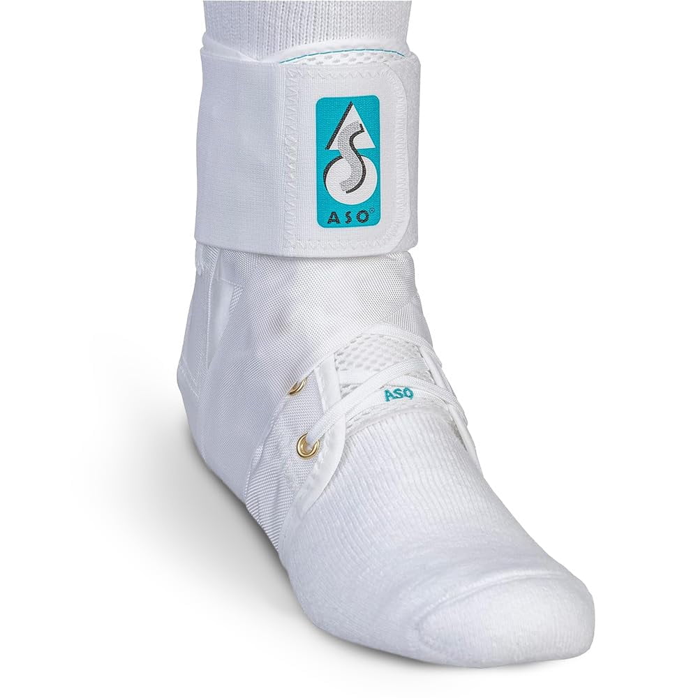 Med Spec ASO Ankle Stabilizer Orthosis, White, Small