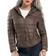 thumbnail image 2 of Women's Down Jacket Lightweight Packable Puffer Down Coats Winter Outerwear Windproof Parka, 2 of 6
