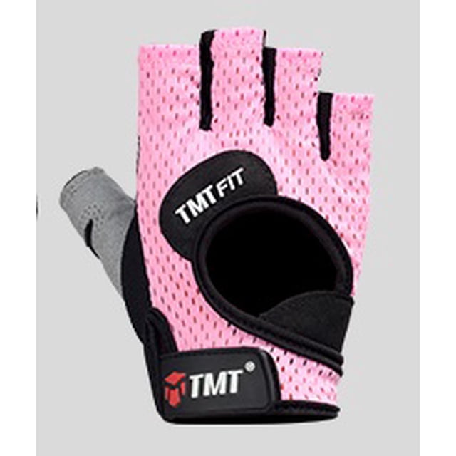 Half Finger Gym Gloves Big Size weight lifting fit Pink XL 21.5-23.5