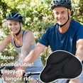 thumbnail image 6 of SWETRACE Padded Bike Seat Cover 1Set Durable and Easy to Use Black Thicken Silicone, 6 of 8