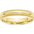 thumbnail image 1 of 10K Yellow Gold 10Ky 4mm Milgrain Comfort Fit Band Size 11 Made In United States 1mc040-11, 1 of 5