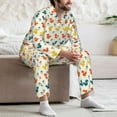 thumbnail image 7 of Picia Colorful Squirrel Pattern Men’s Long-Sleeve Sleepwear Set - Soft 2-Piece Loungewear with Pockets, Comfy PJs for Relaxing Nights-Medium, 7 of 7