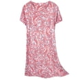 thumbnail image 7 of DAKIMOE Cotton Nightgowns for Women Soft Cotton Short Sleeve Night Shirts Womens Print Sleep Shirts Loose Comfy Pajamas Sleepwear, 7 of 7