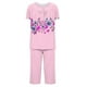 thumbnail image 5 of Sexy Pijama Conjunto para las Mujeres, Cuello Redondo Blusa de Manga Corta Y Pantalones, Traje de Moda Casual, 5 of 9