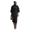 thumbnail image 1 of Vestido casual de punto con cuello alto y abertura para mujer Vestido casual de punto con cuello alto y abertura para mujer, 1 of 6