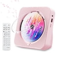 thumbnail image 1 of Reproductor de CD portátil Bluetooth 5.1 ZYOKATA Desktop Rosa, 1 of 7