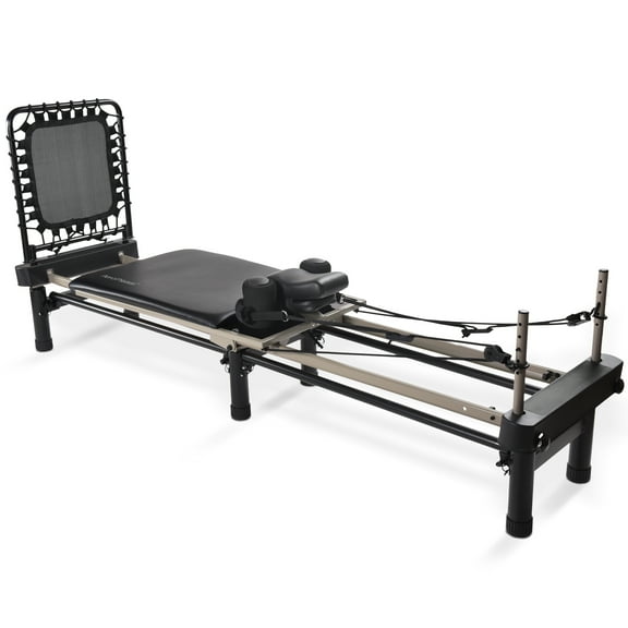 Stamina AeroPilates Premier Studio Reformer Workout Machine, Black