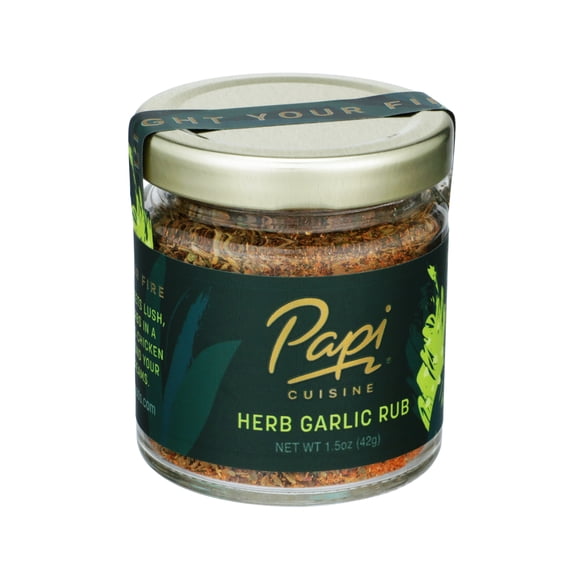 Papi Cuisine Herb Garlic Dry Rub, 1.5 oz Jar