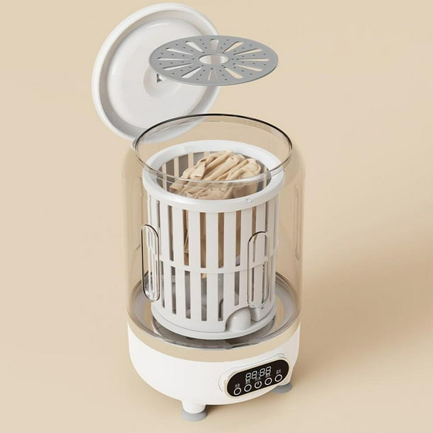 Mini lavadora, pequeña lavadora, electrodomésticos pequeños, inalámbrica, de lavandería, lavadora de ropa interior para apartamentos, hoteles, Blanco
