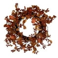 thumbnail image 1 of Vickerman EF214722 22 in. Fall Leaves & Berry Wreath, Orange, 1 of 1