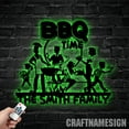 thumbnail image 3 of Craftnamesign Custom Family BBQ Time Metal Wall Decor, Grill Metal Sign, Barbecue Patio Sign, 3 of 5