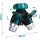 thumbnail image 5 of Bifurcador de manguera de 2 vías, bifurcador de manguera de jardín, distribuidor de 2 vías de 3/4" y 1/2" con 2 salidas de válvula, bifurcador de 2 vías con 3 arandelas, conector de manguera de jardí TUNC Sencillez, 5 of 5